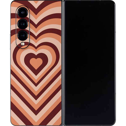 Autumn Heart Pattern Galaxy Z Fold4 5G Skin